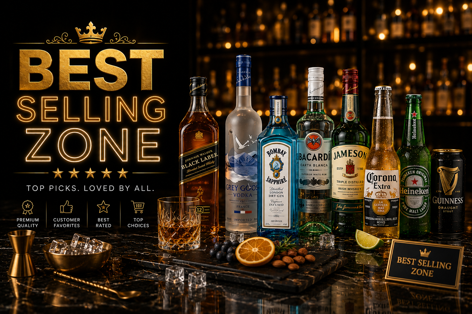 Best Selling Drinks in Jordan | Booze Zone