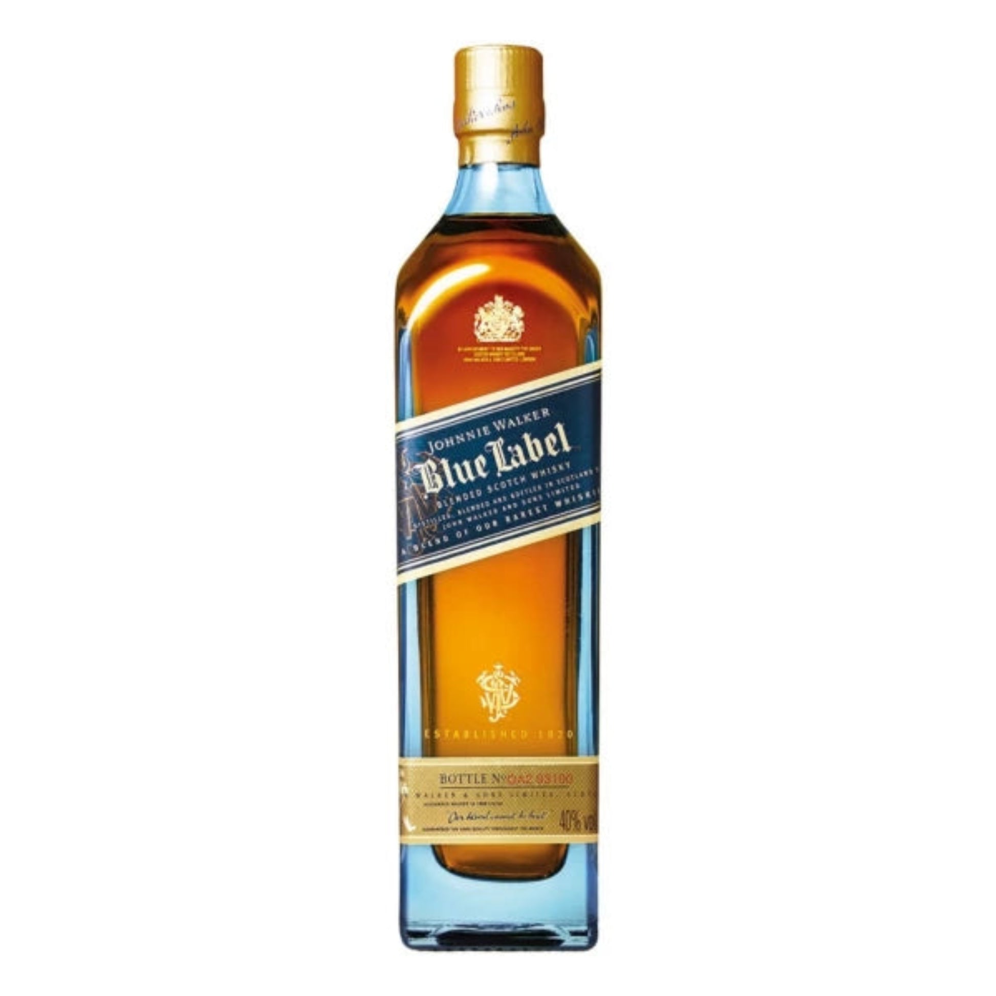 Johnnie Walker Blue Label whisky bottle