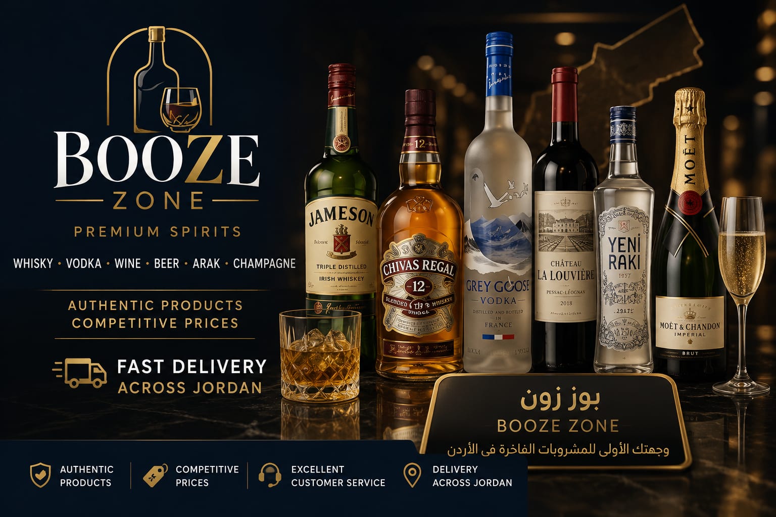 Booze Zone Jordan | Premium Spirits Delivery in Jordan.